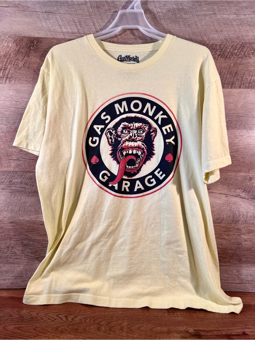 Gas Monkey Garage Men’s Yellow Logo T-Shirt Size Large